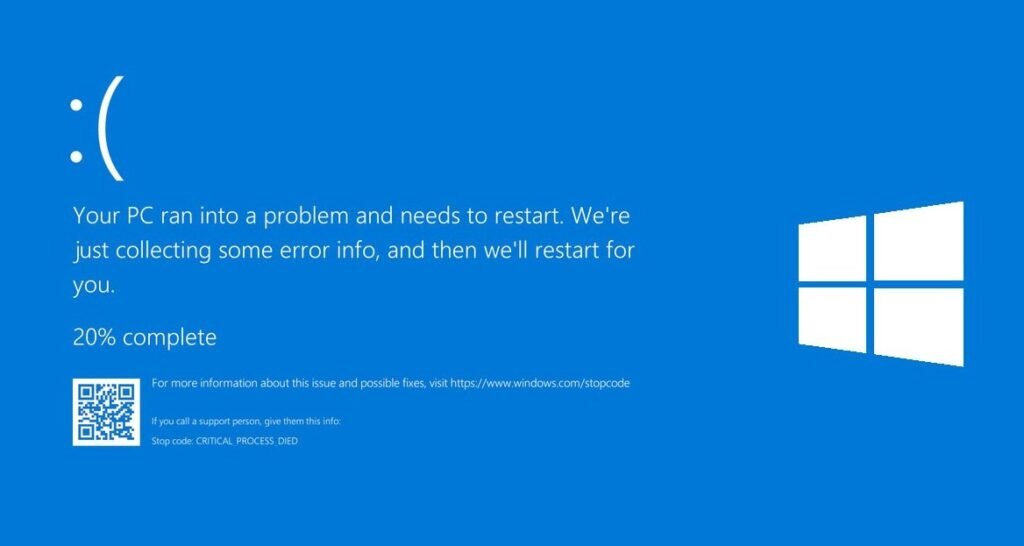 Blue Screen in Windows 10 