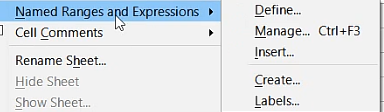 Name Ranges Option